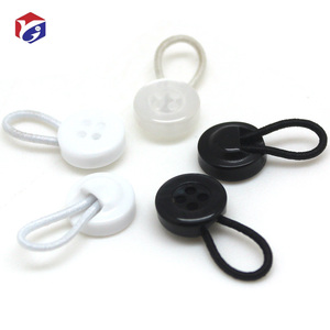 Elastic Shirt Collar Extender Neck Extender für Dress Shirt Non-Metal <span class=keywords><strong>Button</strong></span> Extender für Hemden Schwarz und Weiß - Product Image 2