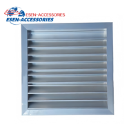 Système de ventilation robuste pour conteneurs maritimes : persiennes fixes en acier personnalisables et étanches pour le stockage