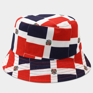 Sombrero de pescador con bandera de República <span class=keywords><strong>Dominicana</strong></span>, sombreros de sol de verano para mujeres y hombres, gorras divertidas para exteriores, para senderismo, <span class=keywords><strong>viajes</strong></span> <span class=keywords><strong>a</strong></span> la playa - Product Image 1