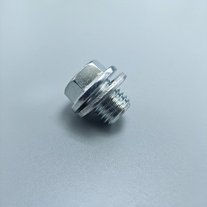 M12x1.5mm Steel Oil Drain <b>Plug</b> With Aluminum Washer For Automotive Engine Sump Repair <b>Replacement</b> Part - Product Image 1
