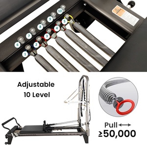 Reformer de <span class=keywords><strong>Pilates</strong></span> Profesional de Aluminio ONEMAX con Torre, Máquina de <span class=keywords><strong>Pilates</strong></span> Cadillac Multifuncional para Gimnasio o Estudio - Product Image 2