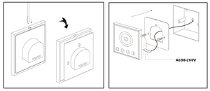 Bộ Điều Khiển Dải Đèn LED Gắn Tường Bảng Điều Khiển Âm Tường Không Dây 2.4G Điều Khiển DIM/CCT/RGB/RGBW 86 Công Tắc - Product Image 5