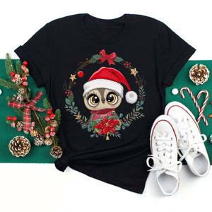 <span class=keywords><strong>T</strong></span>-<span class=keywords><strong>shirt</strong></span> Estiva alla Moda con Stampa Natalizia, Maglietta Larga Personalizzata con Collo a O, Stile Retrò per <span class=keywords><strong>Donna</strong></span> - Product Image 2