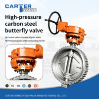 Válvula de Mariposa de Acero al Carbono de Alta Presión WCB con Brida RF Eléctrica Exd, Asiento Metálico Triple Offset para Vapor, Agua, Petróleo y Gas ANSI
