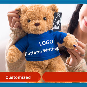 LOGO personalizzato peluche peluche peluche giocattoli carini piccolo <span class=keywords><strong>orsacchiotto</strong></span> peluche <span class=keywords><strong>felpa</strong></span> <span class=keywords><strong>con</strong></span> cappuccio in bianco PP cotone farciti regali per bambini - Product Image 5