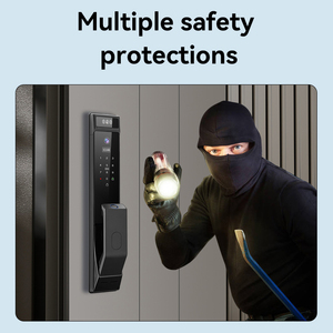 Tuya 3D vàng mèo mắt thông minh Khóa vân tay mật khẩu wifi kết nối cửa gỗ thẻ nhớ hệ thống an ninh nhà - Product Image 6