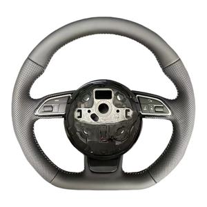 Volante de coche para Audi S3 8P S4 B8 S5 S6 S7 S8 <span class=keywords><strong>A3</strong></span> 8V <span class=keywords><strong>A3</strong></span> 8P A4 B8 A5 B8 A6 C7 A7 C7 A8 D4 Volante de cuero - Product Image 5