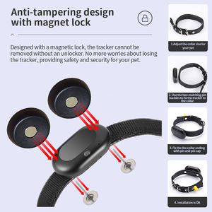 Nuevo <span class=keywords><strong>Collar</strong></span> con Rastreador GPS 4G para Perros y Mascotas con Luces LED, Resistente al Agua IP67, Antipérdida, Rastreo en Tiempo Real, Compatible con Android - Product Image 5