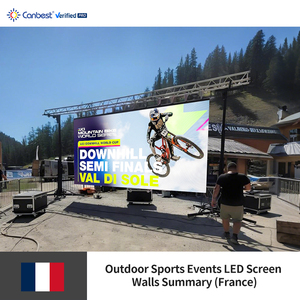 Canbest Série Rv P3.91 3.91Mm 6000X3000Mm 19.68X9.84Ft Location d'événements sportifs de plein air Écran d'affichage mural vidéo LED en <span class=keywords><strong>France</strong></span> - Product Image 4