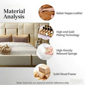 Camas Modernas Tapizadas en Terciopelo, Estilo Francés, con Almacenamiento, de Lujo, en Cuero, Individuales, Matrimoniales, Queen Size y King Size - Product Image 5