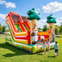 Château gonflable pour enfants, trampoline, toboggan, jeux d'extérieur pour fêtes scolaires, vente en gros