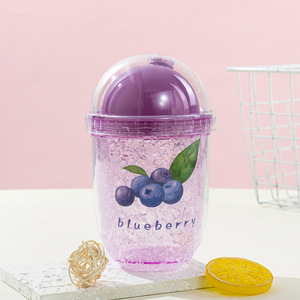 Gobelet en plastique double paroi à succès, motif dessin animé mignon, pour fêtes d'enfants, glace pilée, réutilisable, 380 ml, cadeau - Product Image 3