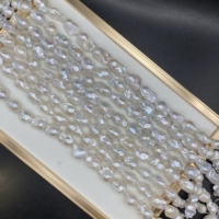 Vente flash - Collier de perles blanches baroques de 14-17 mm, 2A, 100% perles d'eau douce naturelles