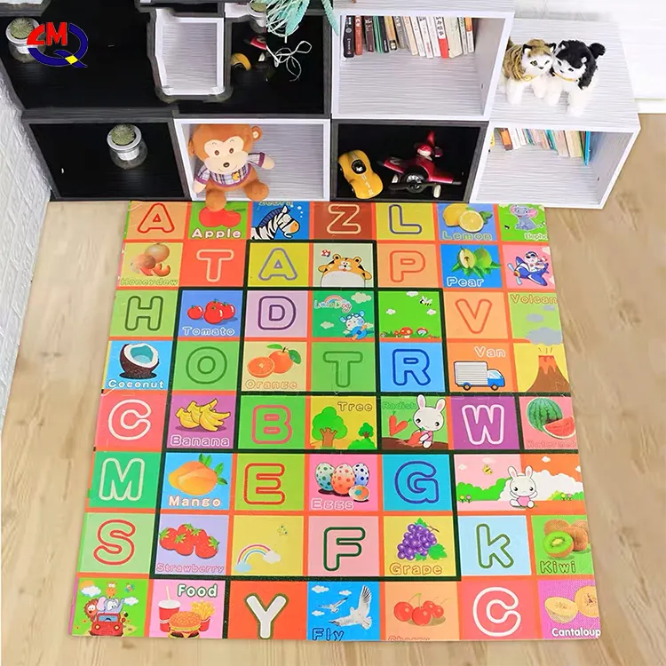 Hot Koop Animal Afdrukken Kleurrijke Schuim Alfabet Educatief Eva Kinderen Baby Spelen Kruipen Brick Building Puzzel Mat
