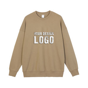 Sudadera Casual para Hombre, Cuello Redondo, Lavado Intenso, Color Sólido, Talla Grande, Otoño Invierno, Oferta - Product Image 4