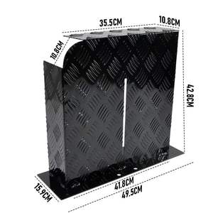 Protecteur de réservoir de carburant noir Support de réservoir de <span class=keywords><strong>gaz</strong></span> Couvercle de réservoir diesel <span class=keywords><strong>Plaque</strong></span> de déflecteur d'huile d'épaisseur 2mm - Product Image 1