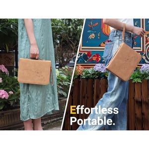 Estuche de transporte con diseño floral, muestra gratuita de fábrica, bolsa protectora para Biblia de cuero PU, funda para Biblia. - Product Image 6