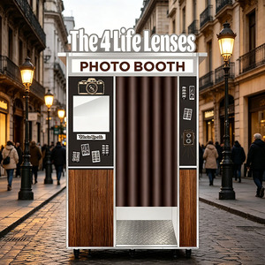 Machine de photomaton numérique à impression instantanée avec caméra compatible SLR/iPad en option, paiement intégré, photomaton coréen - Product Image 1