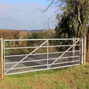 Tubo in acciaio zincato personalizzato in metallo su misura cancelli agricoli a basso tenore di carbonio filo di acciaio trattato a pressione chimica tipo 50 set di legno