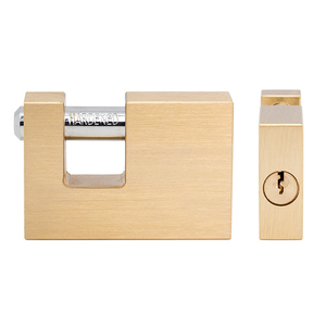 आयताकार पीतल के पैडलॉक क्रोम ने उच्च सुरक्षा विरोधी जंग विरोधी डोर पैडलॉक के साथ तीन पीतल की कुंजियों को लॉक कर दिया - Product Image 5