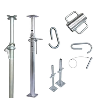 Étai de coffrage réglable en acier prégalvanisé Q195/Q235/Q345 pour échafaudage Ringlock moderne, accessoires, écrou résistant à la corrosion