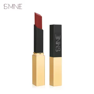 Latest Long-lasting Makeup Colorful Moisturizing Small Gold Bar Velvet Matte Lipstick