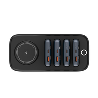Banque d'alimentation partagée 10000mAh 4 ensembles 40000mAh Batterie portable Chargeur rapide Partage sans fil Banques d'alimentation Station d'alimentation pour téléphone