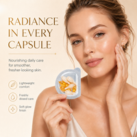 Sérum anti-rides végétalien en capsules avec 24 ingrédients purs, ampoule de collagène peptide, testé par des dermatologues, sérum raffermissant