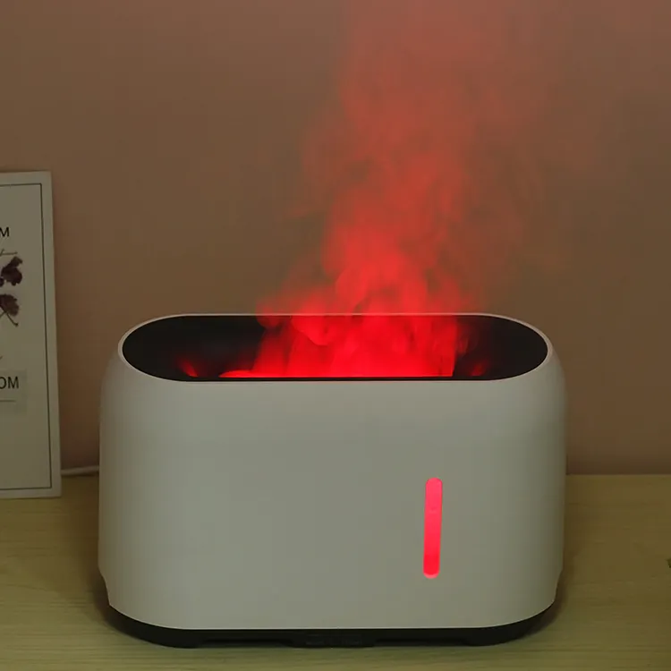 New appliance volcano essential oil aromatherapy 3d flame aroma diffuser LED light humidifier with flame