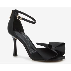 New Women's Fashion Elegant Heeled <b>Sandals</b> Square Toe Open Toe Ankle Strap Back Zip Upper <b>Bow</b> Stiletto Heel Summer Wedding Party - Product Image 5