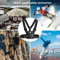 Correa de Pecho Ajustable para Teléfono Móvil, Soporte para Celular con Clip para POV/VLOG, Compatible con Samsung, iPhone y Cámaras de Acción