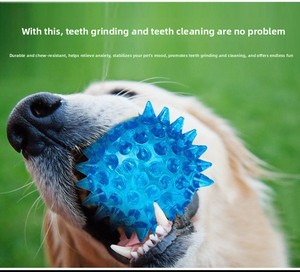 Giocattolo per Cani, Palla Puzzle Spinosa, per Pulizia Dentale e Dentizione, Resistente ai Morsi, Sonora ed Elastica, per Cani di Taglia Grande, Media e Piccola - Product Image 2