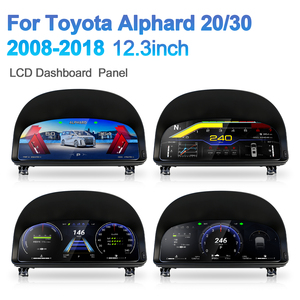 แผงหน้าปัด NaviHua สำหรับ Toyota Alphard รุ่น 20 และ 30 ปี 2008-2018 จอ LCD ดิจิตอล ระบบ Linux แบบเสียบใช้งานได้ทันที - Product Image 3