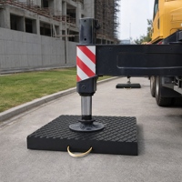 Plaques de stabilisation robustes en UHMWPE pour grue, haute capacité de charge, pour support de grue de camion
