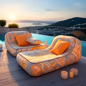 Modern Inflatable Sun Loungers Mattress For Pool Side Multiple Scenes Available Pool Floats For Adults Inflatable