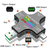 Testeur USB PD de type C: moniteur de tension, de courant et de chargeur de banque d'alimentation avec voltmètre numérique et amplificateur