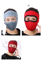 Masque d'hiver chaud de qualité supérieure avec lunettes anti-vent, en polaire, pour la pratique du ski et de la randonnée, masque intégral