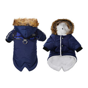 제조사 도매 따뜻한 초록 빨강 파랑 검정 강아지 겨울 코트 - Product Image 5