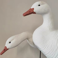 Décoys de canard des neiges réalistes en mousse EVA plastique personnalisés en gros, oies blanches flottantes pour la chasse