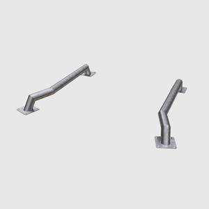 Guías de Rueda de Acero Galvanizado para Asistencia en el Estacionamiento de Camiones - Versión Recta/Curvada d133mm - Product Image 4