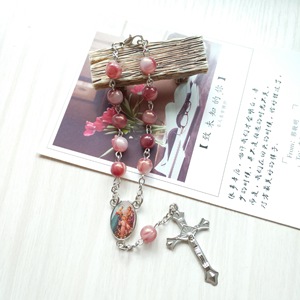 묵주 카톨릭 십자가 예수 그리스도 용품 묵주 목걸이 - Product Image 3