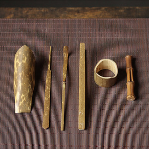 Juego de Cucharas de Té de Bambú con Diseño de Flor de Ciruelo, Utensilios y Accesorios para Té Kung Fu, Los Seis Caballeros de la Ceremonia del Té - Product Image 2