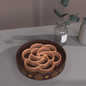 מותג יוקרה מותאם אישית כוכב מיושן עיצוב מותג עגול קרמי כלב אוכל לחיות מחמד פורצלן מזין - Product Image 5