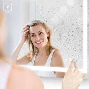 Espejo de Baño Inteligente Personalizado con Pantalla Táctil, LED de Tres Colores Regulables, Antivaho, 6 Botones y Altavoz - Product Image 6