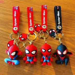 Llaveros QQ, Lindos Llaveros de Dibujos Animados de Spider-Man de Marvel, Decoración para Bolsos, Accesorios para Llaves de Coche, Llavero de Goma Suave, Regalo para Fiestas Infantiles - Product Image 3
