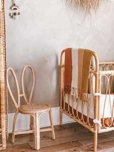 เก้าอี้เด็กหวายสีชมพูทรงกระต่าย  เก้าอี้ทานข้าวเด็ก  เก้าอี้ปาร์ตี้เด็ก  สไตล์นอร์ดิก  ทำจากหวาย - Product Image 3