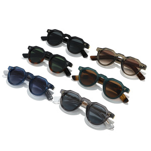 Gafas de Sol Retro de Plástico con Protección UV 2026, Gafas de Sol Redondas de Lujo para Hombre de Alta Calidad - Product Image 4