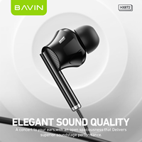 BAVIN Offre Spéciale HX872 Noir Blanc Type c Plug in Ear Wire Music Écouteurs et casques avec microphone HD