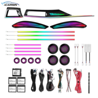 ICarsin pour BMW M4 F82 F83 Coupé 2014-2020, kit d'éclairage LED intérieur de voiture, éclairage ambiant symphonique coloré, accessoires de voiture