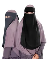 Diskon Besar Warna Polos Banyak Warna Jilbab Muslim Penutup Kerudung Islami Jilbab Niqab Panjang